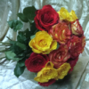 Ramos de rosas rojas y amarilla